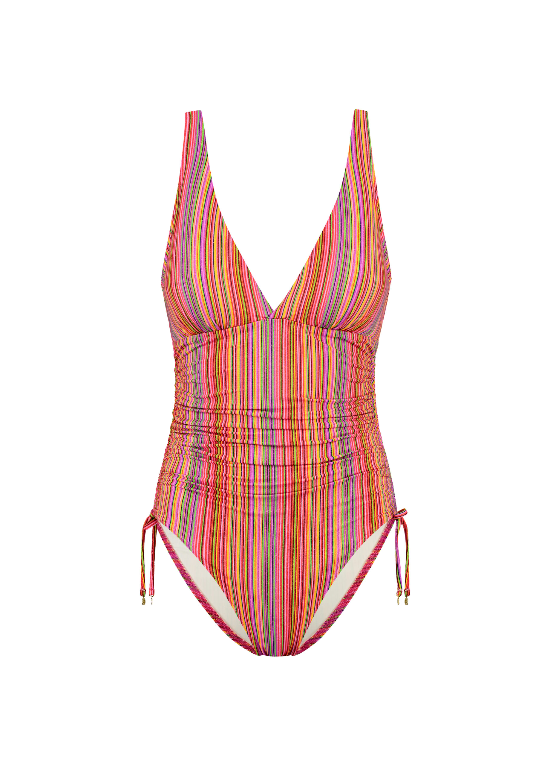 YNIQUE Badpak voor dames, buikweg, V-hals, eendelig badpak, sportzwempak, rugloos, badmode met cups, push-up, kleurblok, luipaard, M